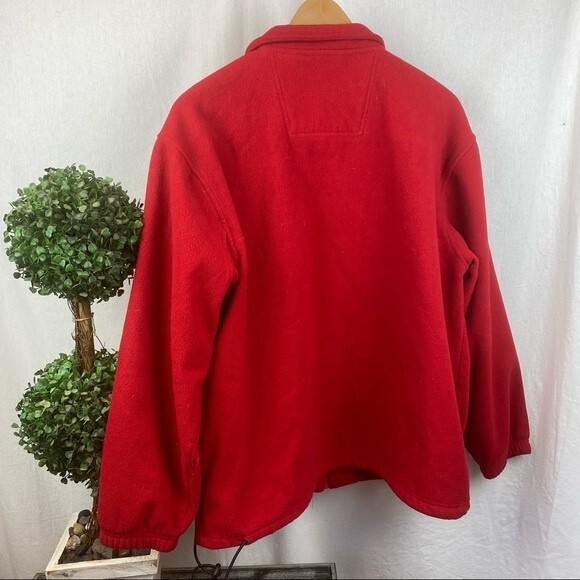 IZOD Men's Red Zip Up Casual Sport Athletic Jacket XL - Picture 3 of 7